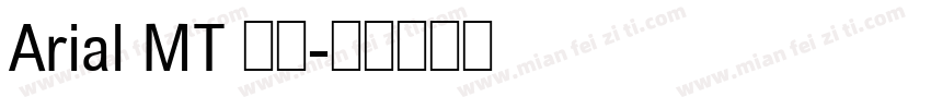 Arial MT 粗体字体转换
